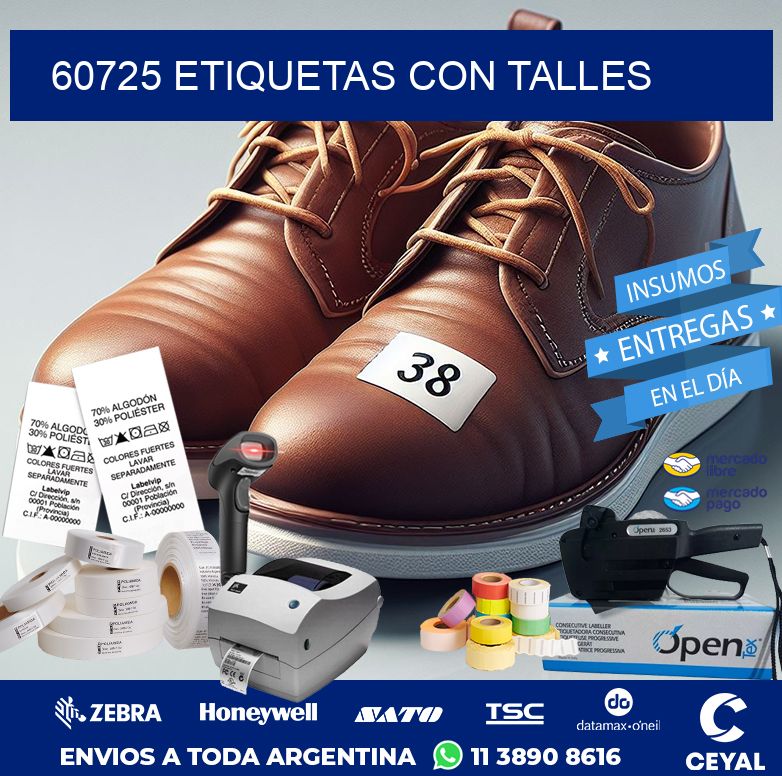 60725 ETIQUETAS CON TALLES
