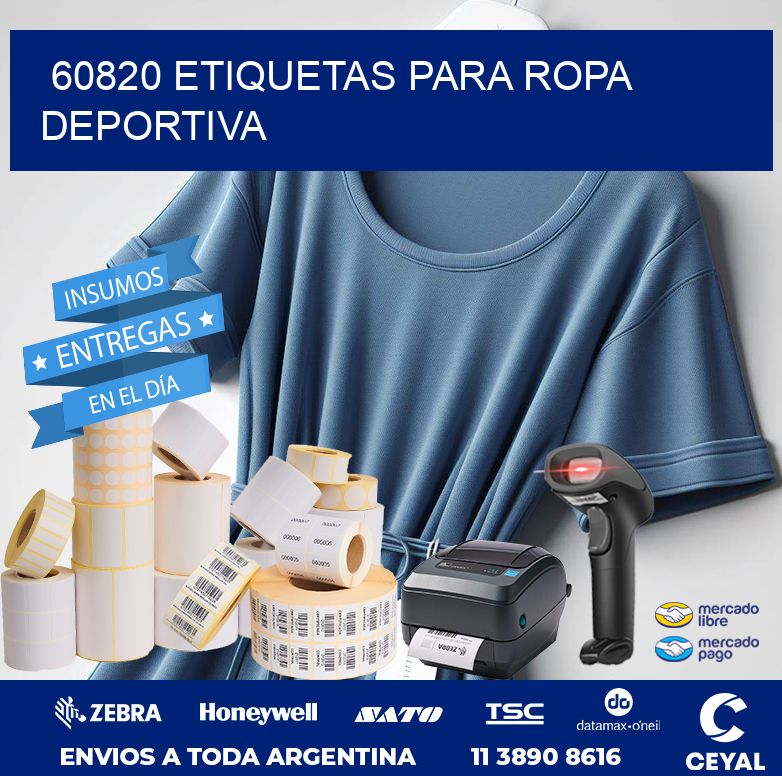 60820 ETIQUETAS PARA ROPA DEPORTIVA