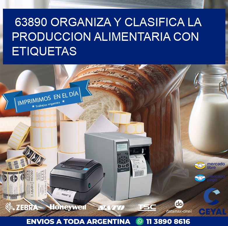 63890 ORGANIZA Y CLASIFICA LA PRODUCCION ALIMENTARIA CON ETIQUETAS