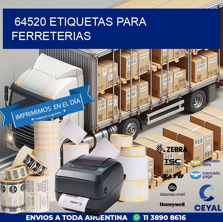 64520 ETIQUETAS PARA FERRETERIAS
