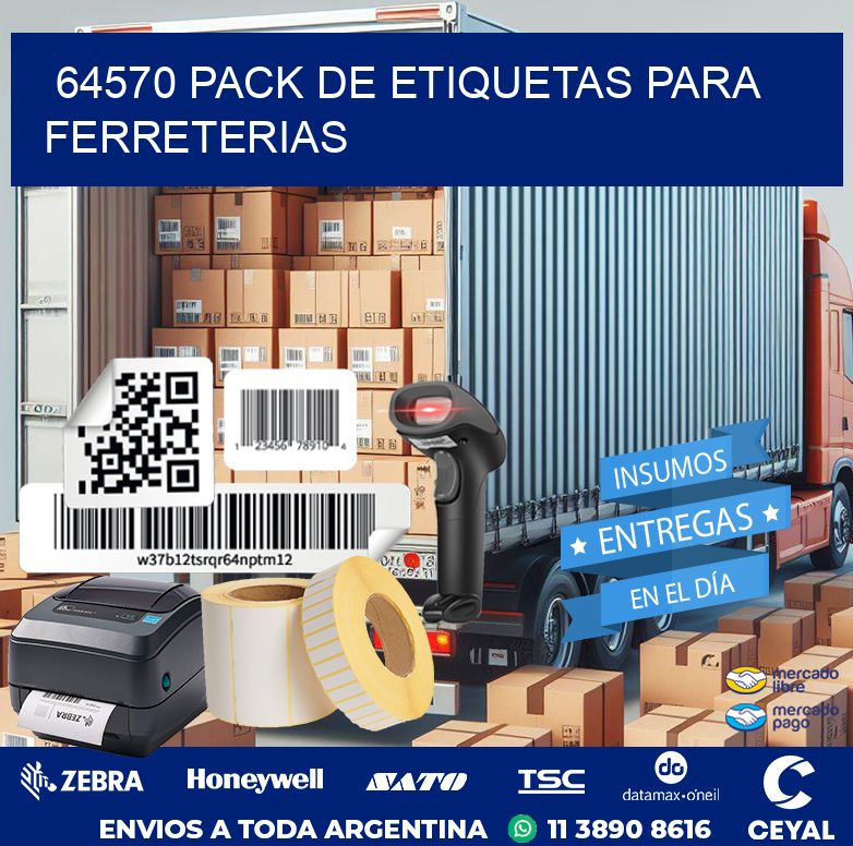 64570 PACK DE ETIQUETAS PARA FERRETERIAS