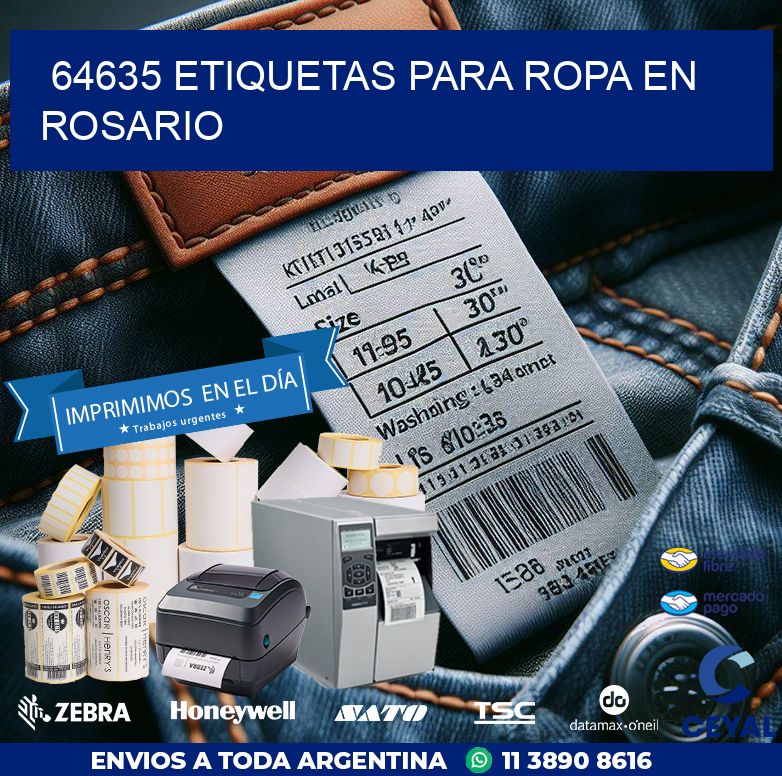 64635 ETIQUETAS PARA ROPA EN ROSARIO
