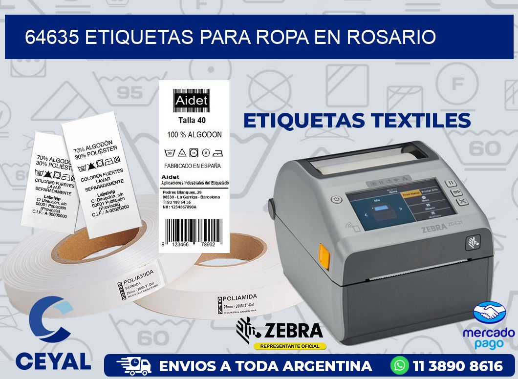 64635 ETIQUETAS PARA ROPA EN ROSARIO