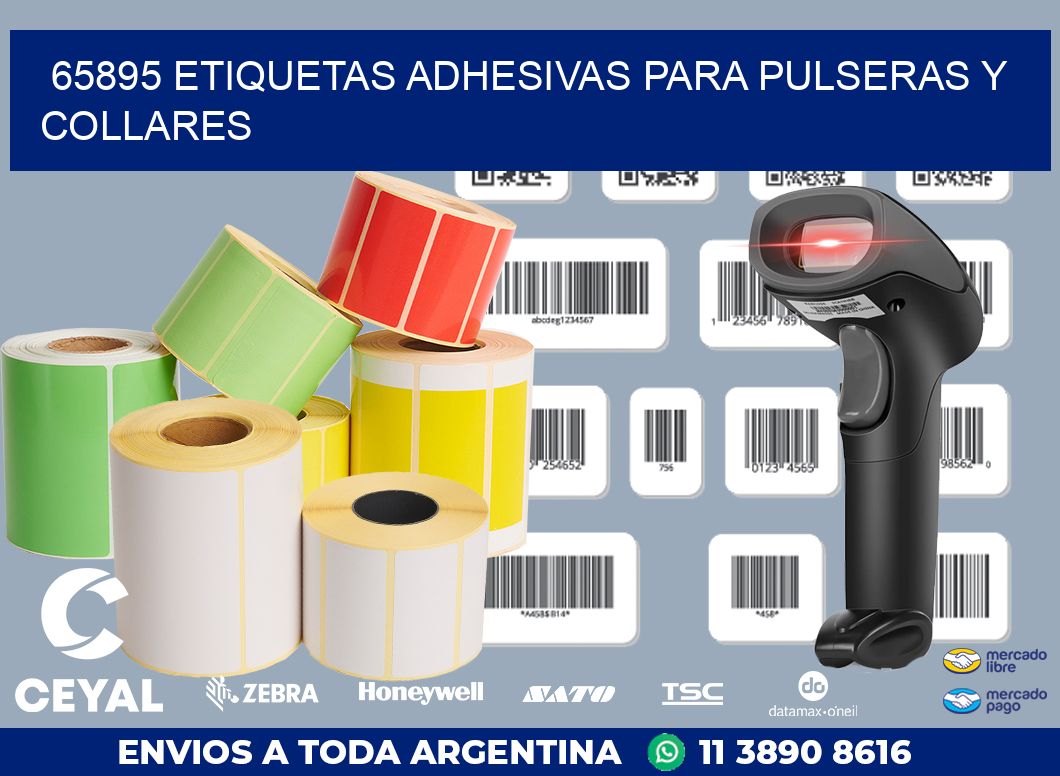 65895 ETIQUETAS ADHESIVAS PARA PULSERAS Y COLLARES