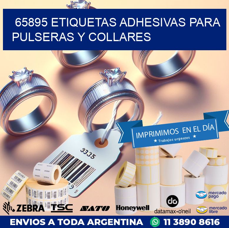 65895 ETIQUETAS ADHESIVAS PARA PULSERAS Y COLLARES