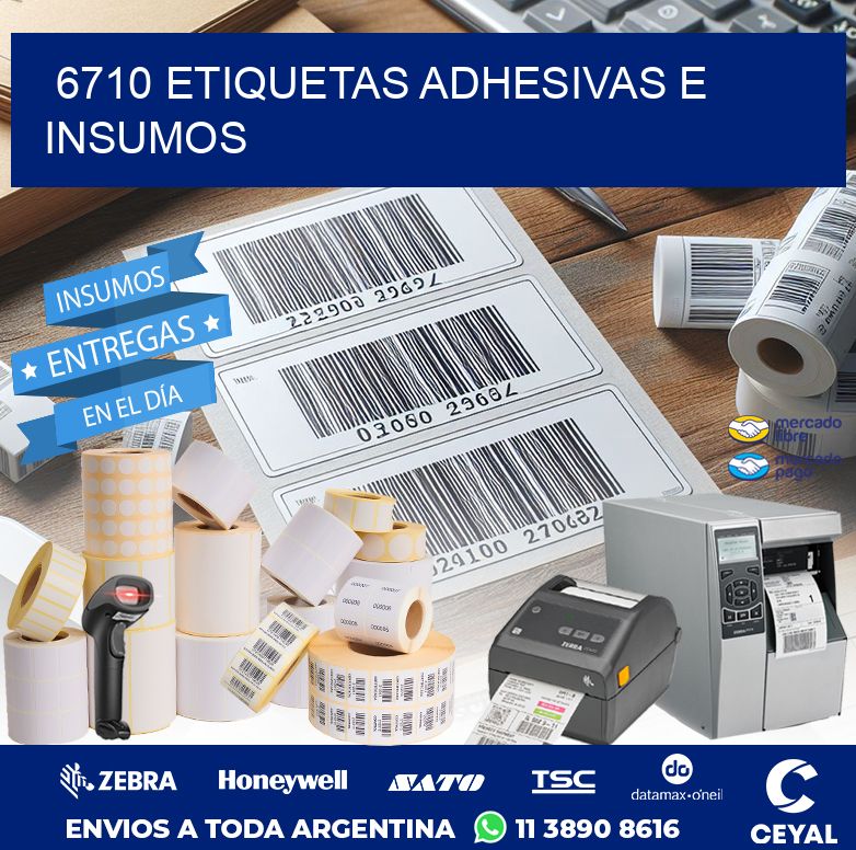 6710 ETIQUETAS ADHESIVAS E INSUMOS