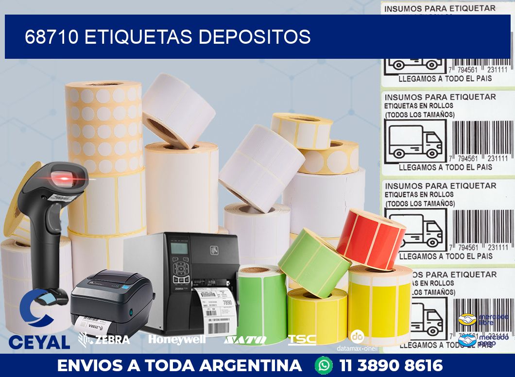 68710 ETIQUETAS DEPOSITOS
