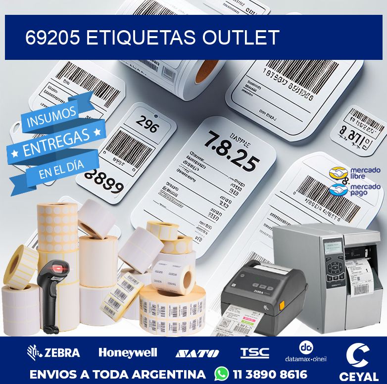 69205 ETIQUETAS OUTLET