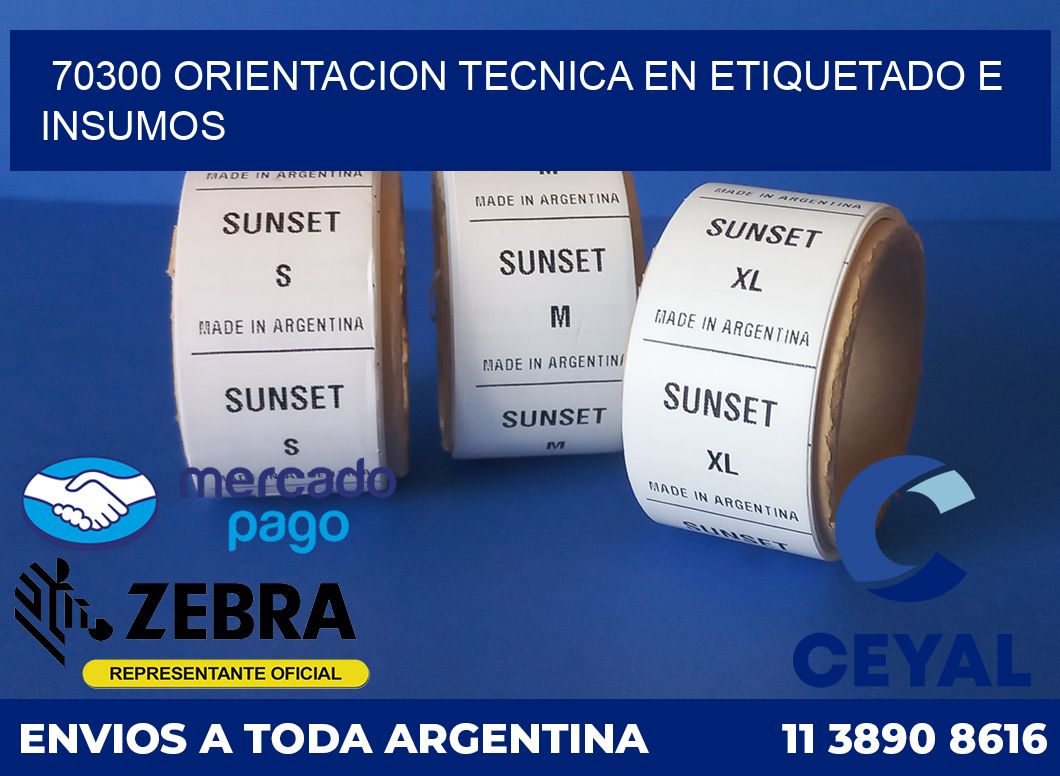 70300 ORIENTACION TECNICA EN ETIQUETADO E INSUMOS