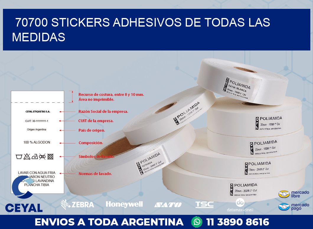 70700 STICKERS ADHESIVOS DE TODAS LAS MEDIDAS