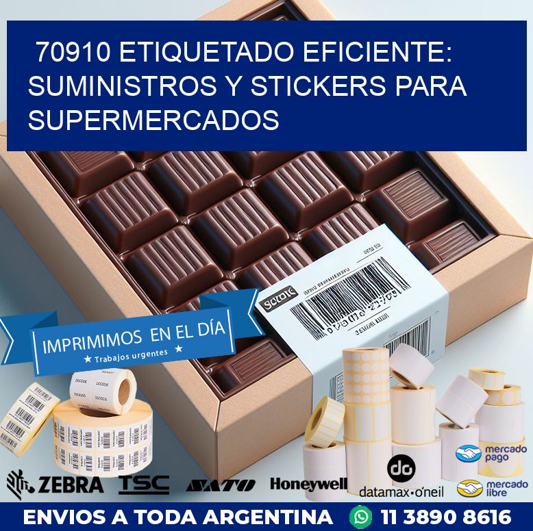 70910 ETIQUETADO EFICIENTE: SUMINISTROS Y STICKERS PARA SUPERMERCADOS