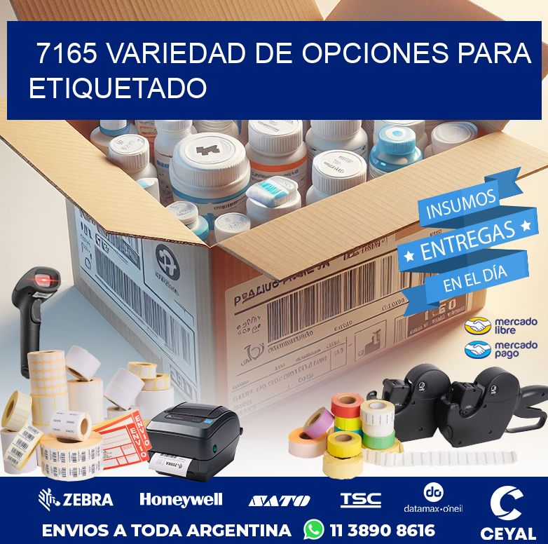 7165 VARIEDAD DE OPCIONES PARA ETIQUETADO
