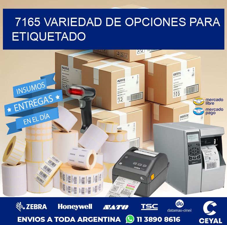 7165 VARIEDAD DE OPCIONES PARA ETIQUETADO