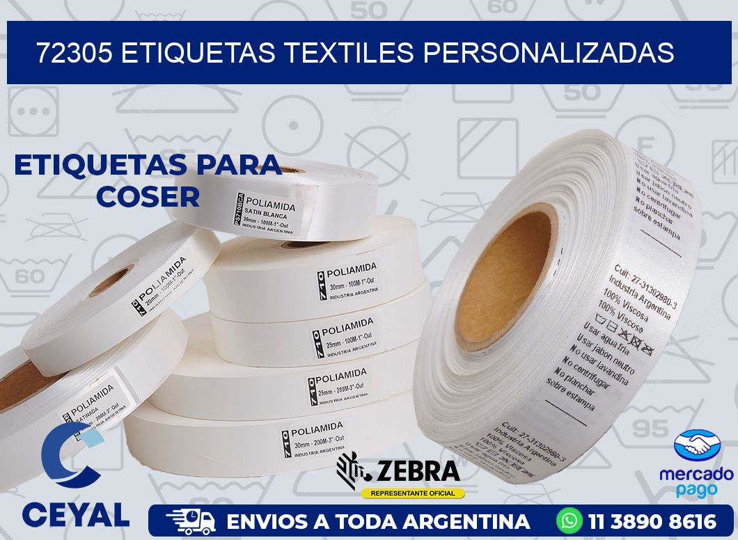 72305 ETIQUETAS TEXTILES PERSONALIZADAS