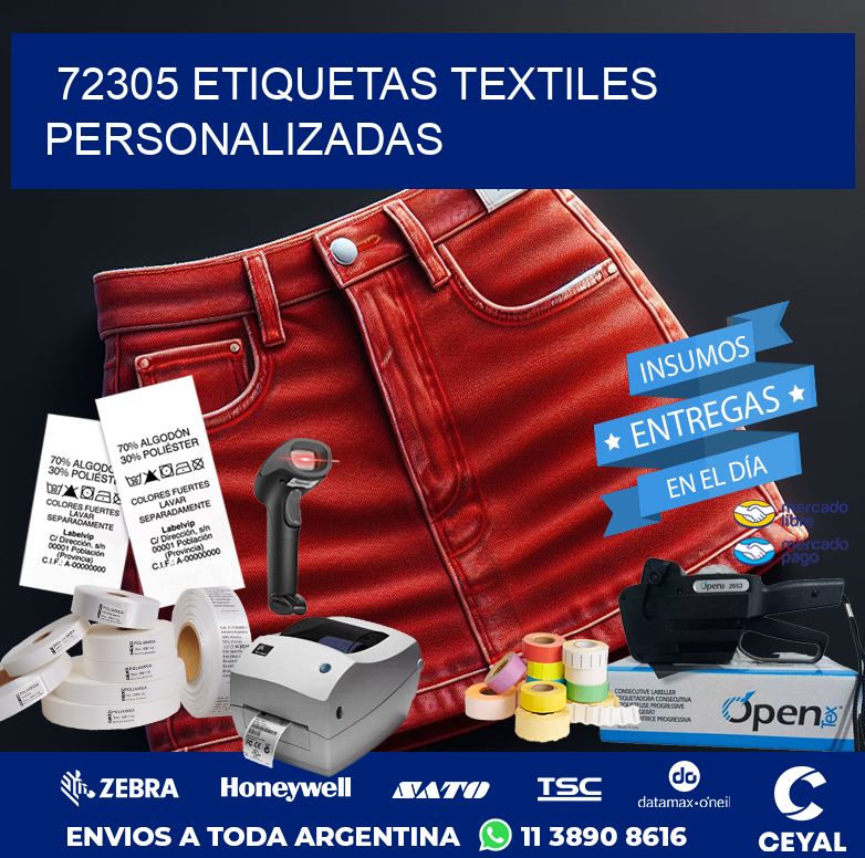 72305 ETIQUETAS TEXTILES PERSONALIZADAS