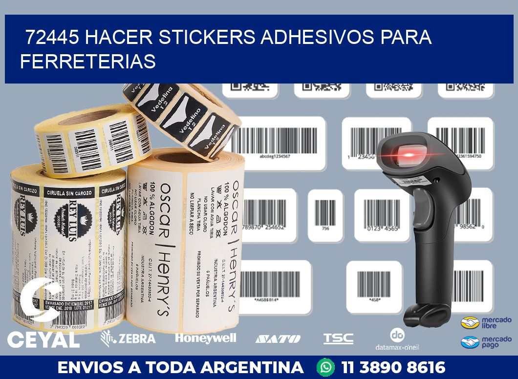 72445 HACER STICKERS ADHESIVOS PARA FERRETERIAS