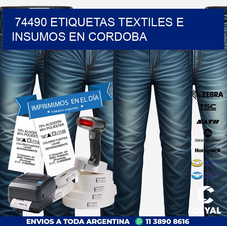 74490 ETIQUETAS TEXTILES E INSUMOS EN CORDOBA