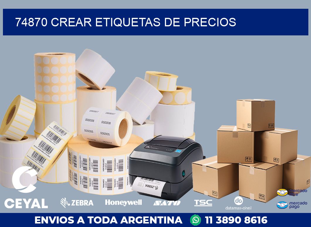 74870 CREAR ETIQUETAS DE PRECIOS