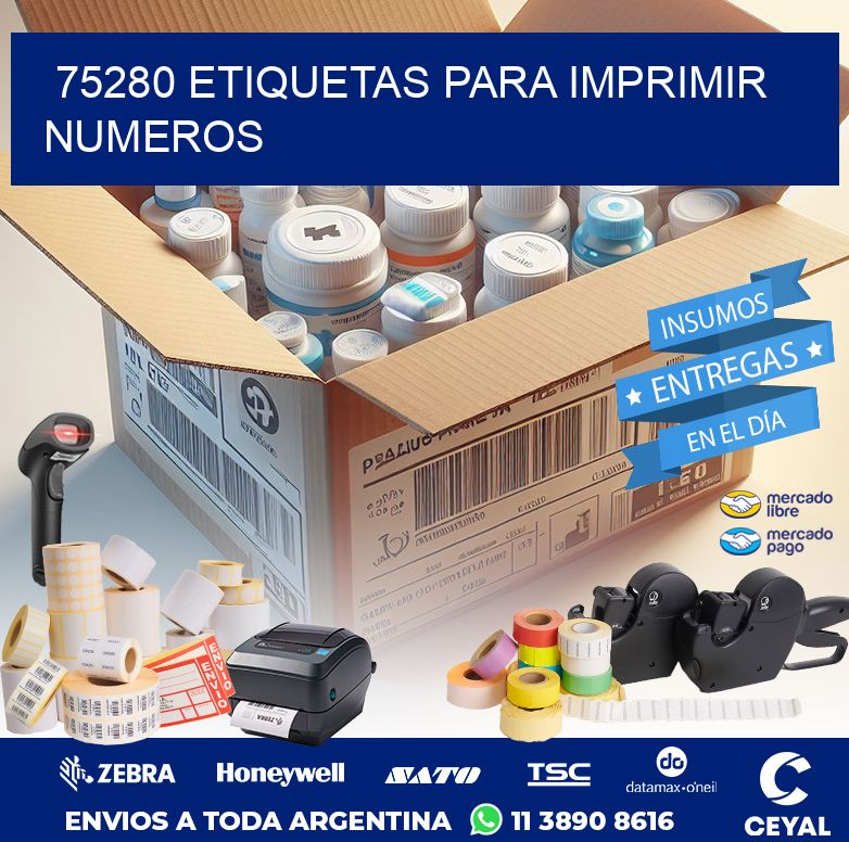 75280 ETIQUETAS PARA IMPRIMIR NUMEROS