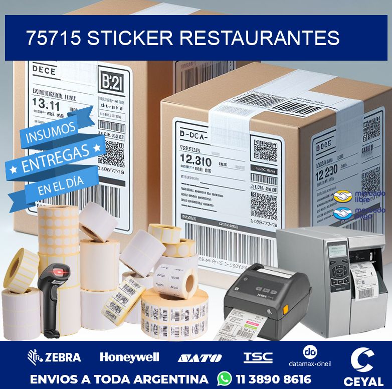 75715 STICKER RESTAURANTES