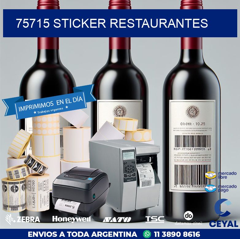 75715 STICKER RESTAURANTES