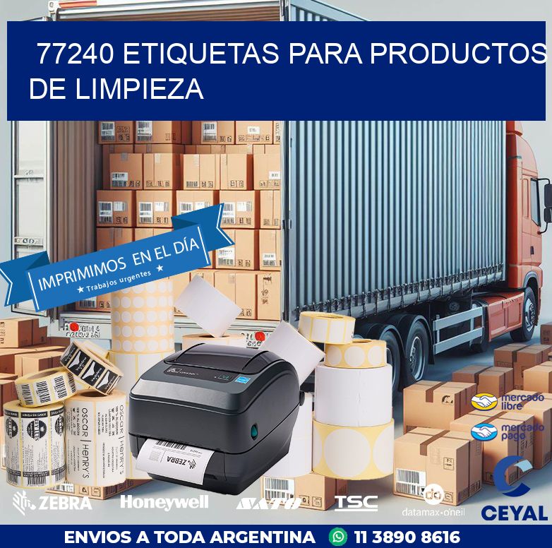 77240 ETIQUETAS PARA PRODUCTOS DE LIMPIEZA