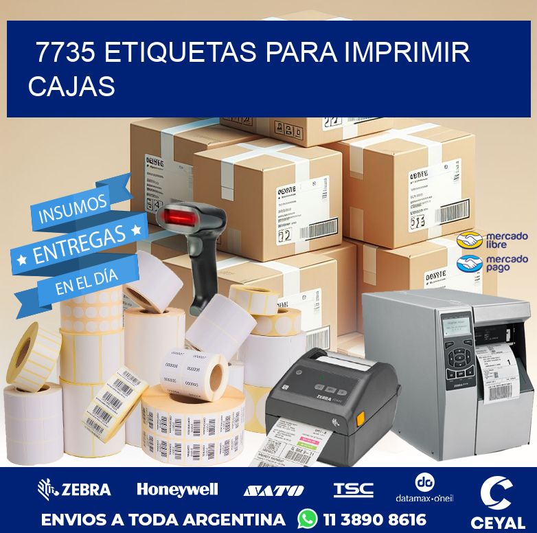 7735 ETIQUETAS PARA IMPRIMIR CAJAS