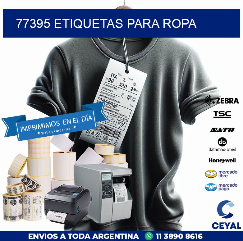 77395 ETIQUETAS PARA ROPA