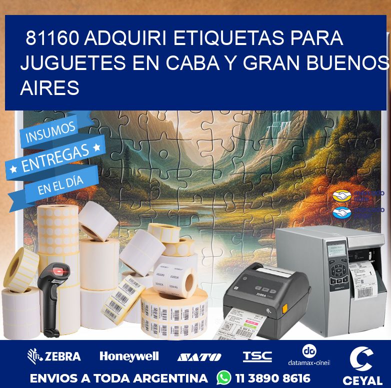 81160 ADQUIRI ETIQUETAS PARA JUGUETES EN CABA Y GRAN BUENOS AIRES
