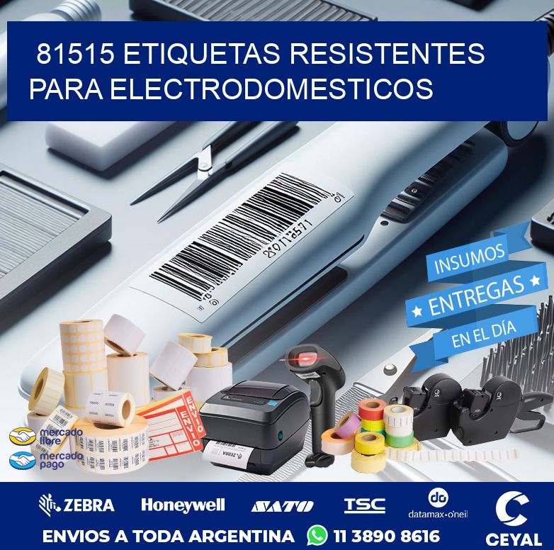 81515 ETIQUETAS RESISTENTES PARA ELECTRODOMESTICOS