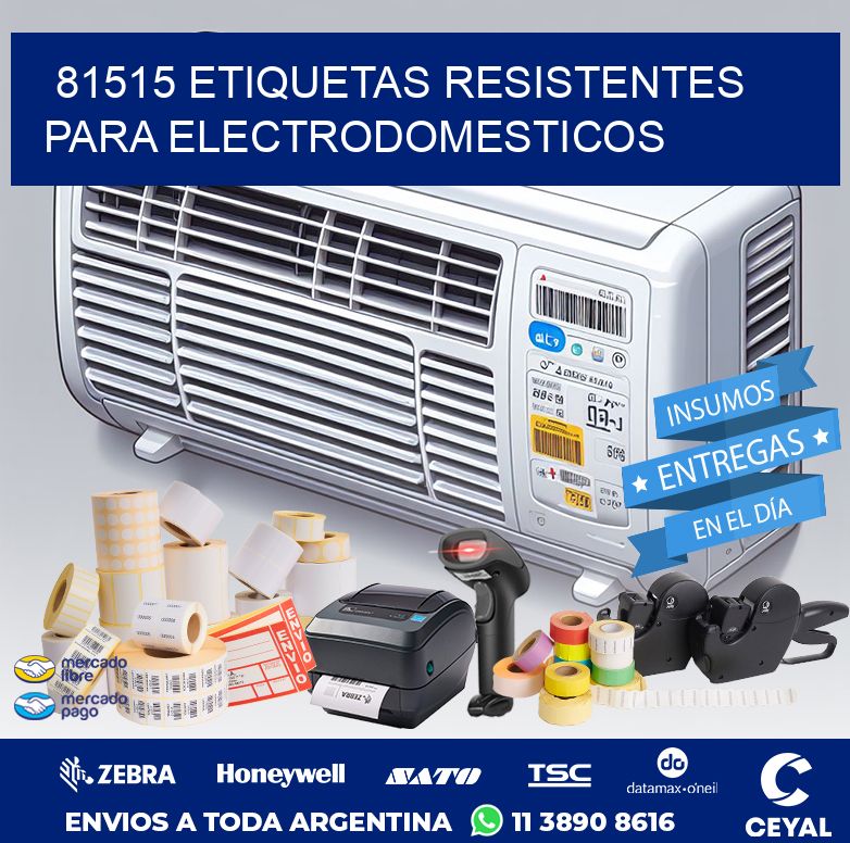 81515 ETIQUETAS RESISTENTES PARA ELECTRODOMESTICOS