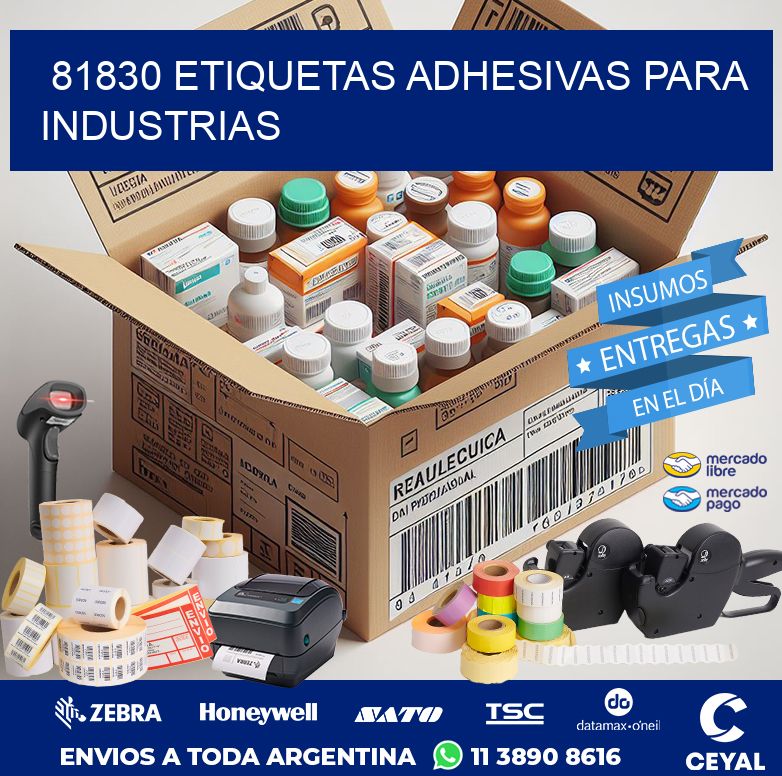 81830 ETIQUETAS ADHESIVAS PARA INDUSTRIAS
