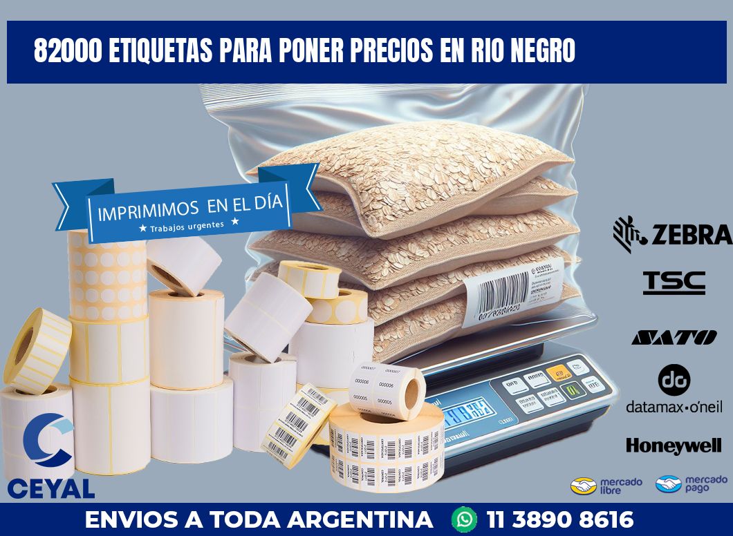 82000 ETIQUETAS PARA PONER PRECIOS EN RIO NEGRO