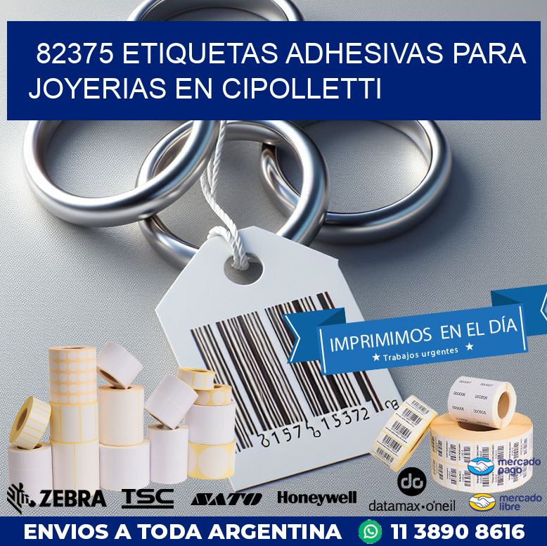 82375 ETIQUETAS ADHESIVAS PARA JOYERIAS EN CIPOLLETTI