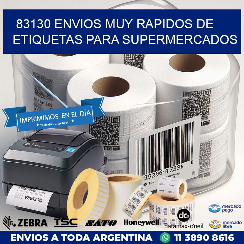 83130 ENVIOS MUY RAPIDOS DE ETIQUETAS PARA SUPERMERCADOS