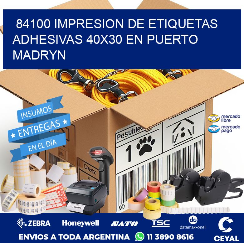 84100 IMPRESION DE ETIQUETAS ADHESIVAS 40X30 EN PUERTO MADRYN