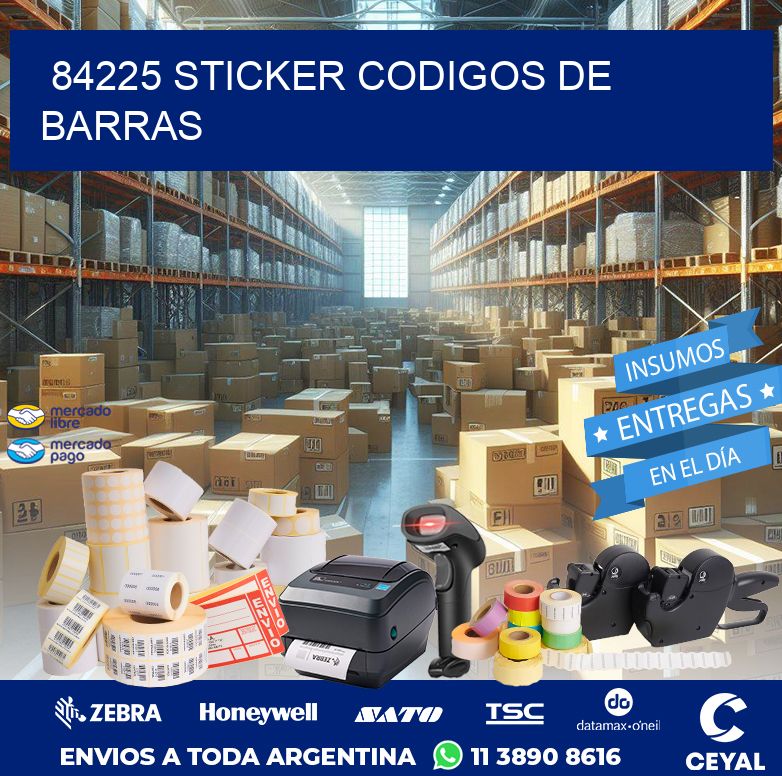 84225 STICKER CODIGOS DE BARRAS