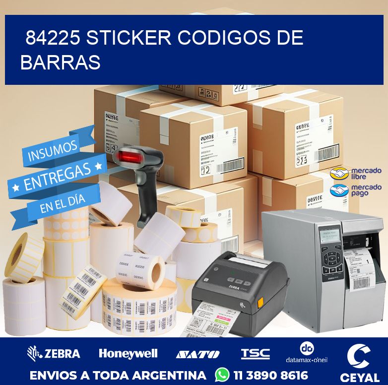 84225 STICKER CODIGOS DE BARRAS