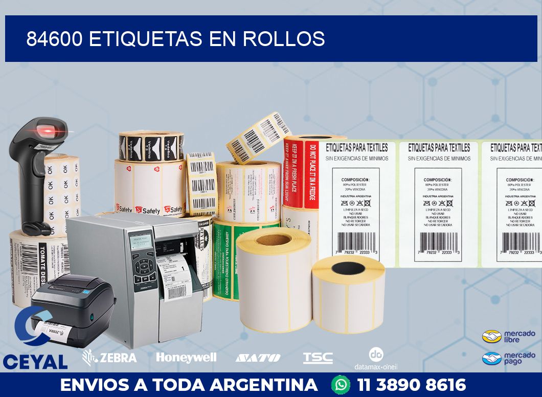 84600 ETIQUETAS EN ROLLOS