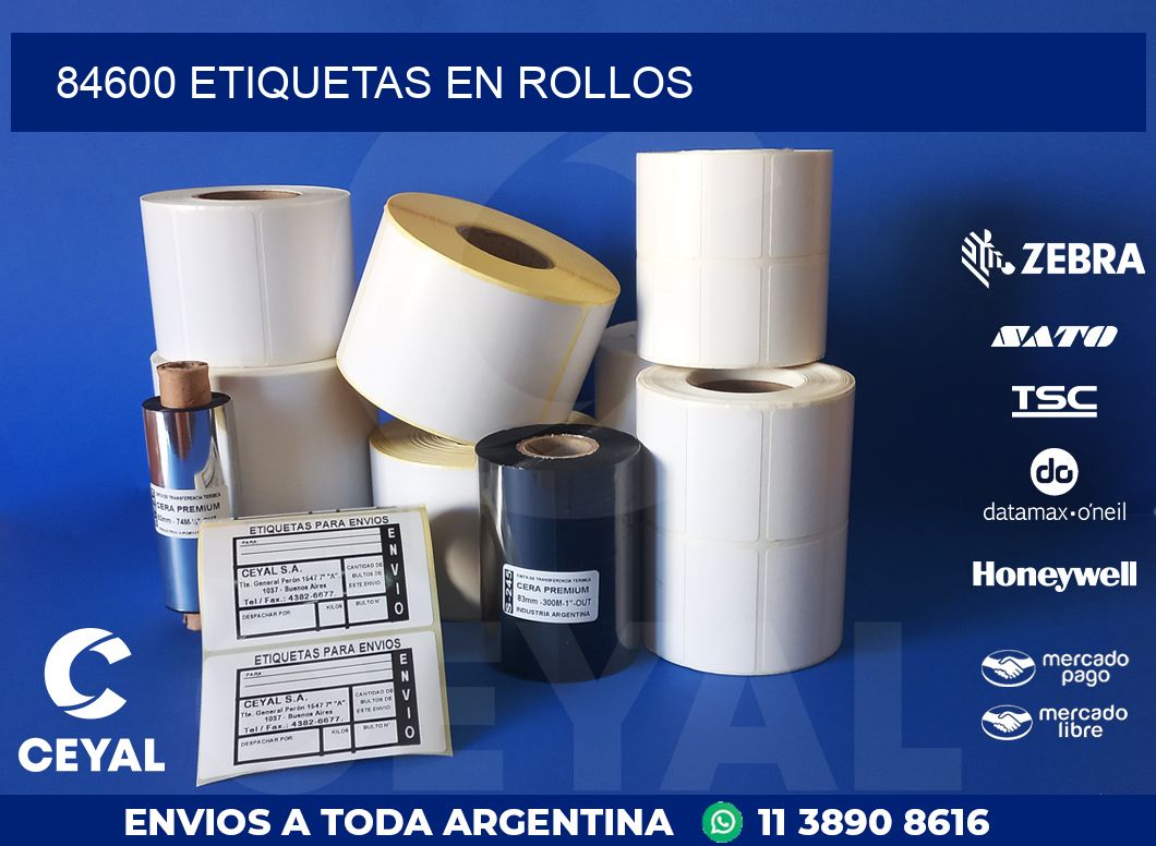 84600 ETIQUETAS EN ROLLOS