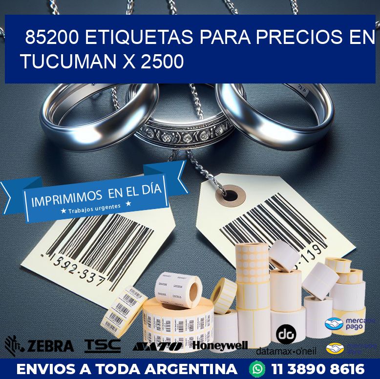 85200 ETIQUETAS PARA PRECIOS EN TUCUMAN X 2500