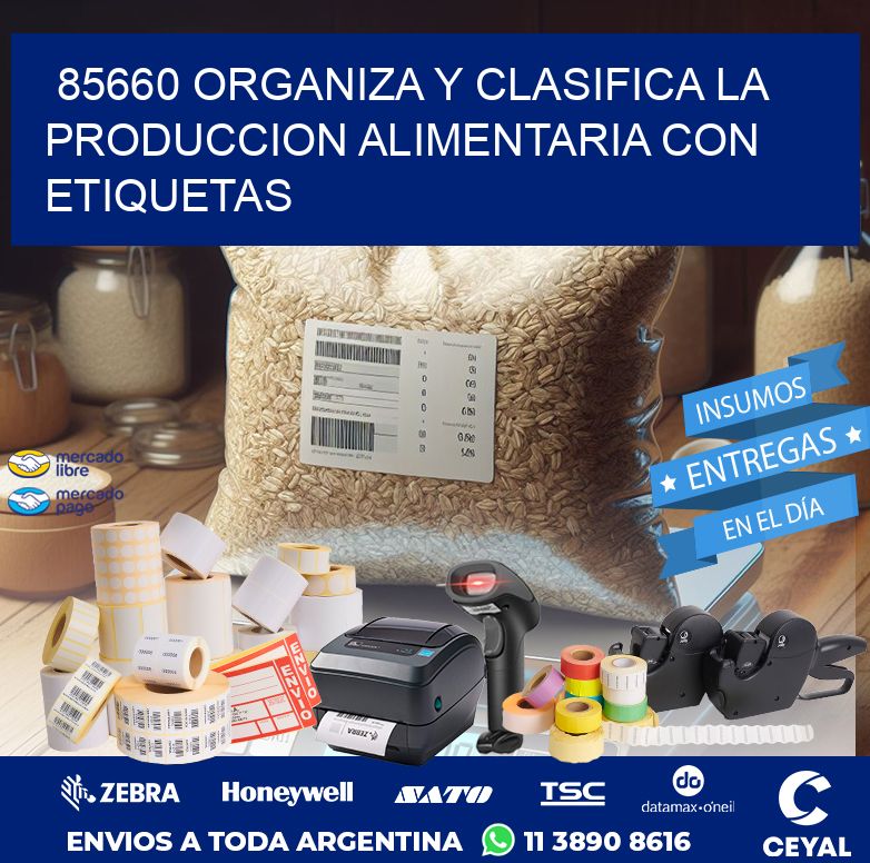 85660 ORGANIZA Y CLASIFICA LA PRODUCCION ALIMENTARIA CON ETIQUETAS