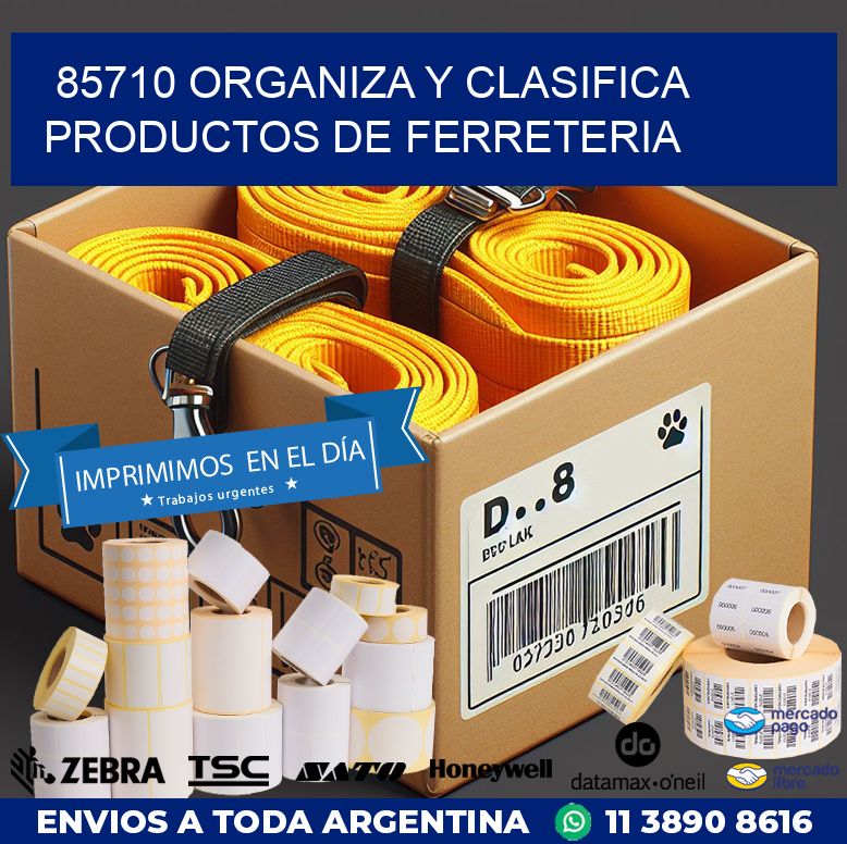 85710 ORGANIZA Y CLASIFICA PRODUCTOS DE FERRETERIA