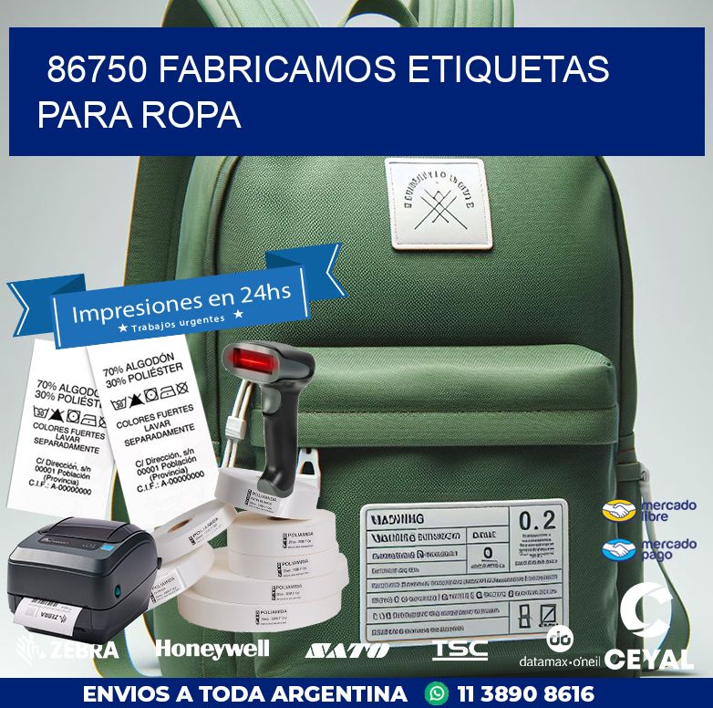 86750 FABRICAMOS ETIQUETAS PARA ROPA