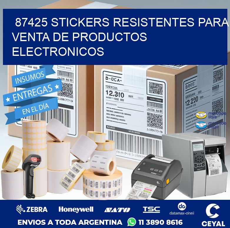 87425 STICKERS RESISTENTES PARA VENTA DE PRODUCTOS ELECTRONICOS