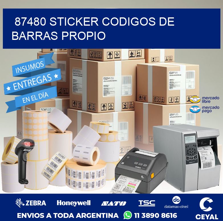 87480 STICKER CODIGOS DE BARRAS PROPIO