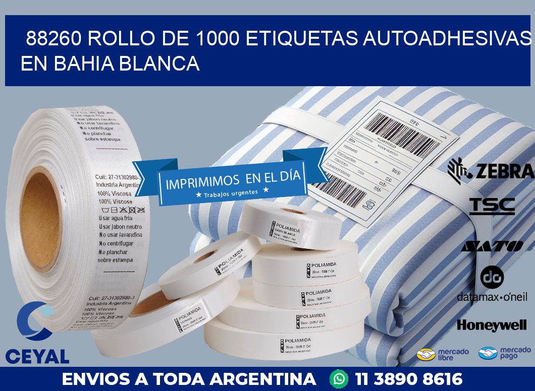 88260 ROLLO DE 1000 ETIQUETAS AUTOADHESIVAS EN BAHIA BLANCA