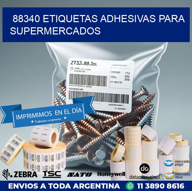 88340 ETIQUETAS ADHESIVAS PARA SUPERMERCADOS