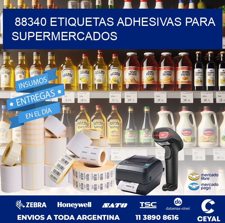 88340 ETIQUETAS ADHESIVAS PARA SUPERMERCADOS