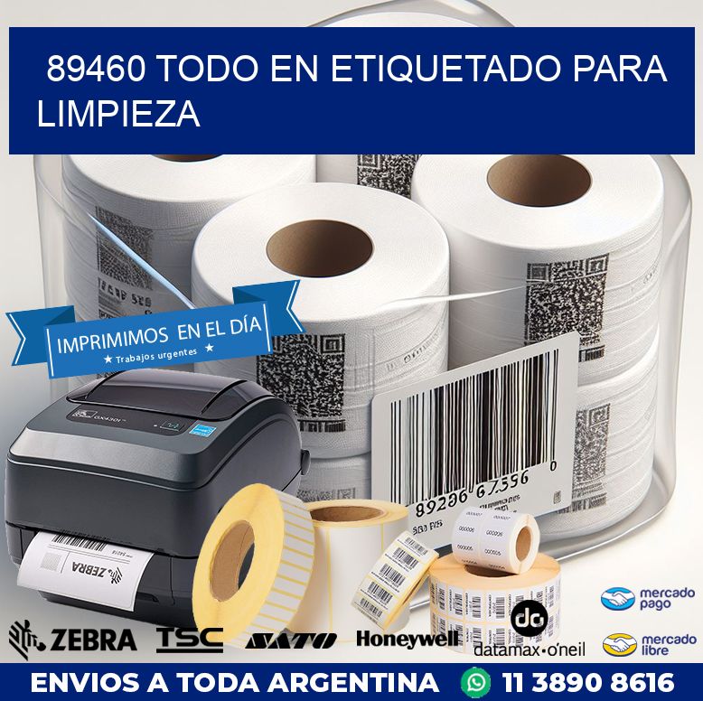 89460 TODO EN ETIQUETADO PARA LIMPIEZA